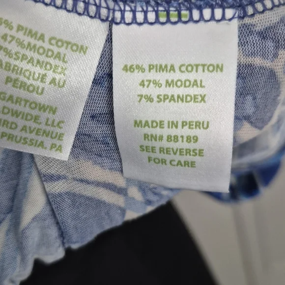 Lilly Pulitzer Laddie Top In Twilight Blue Early Riser Size XXS - Picture 5 of 8